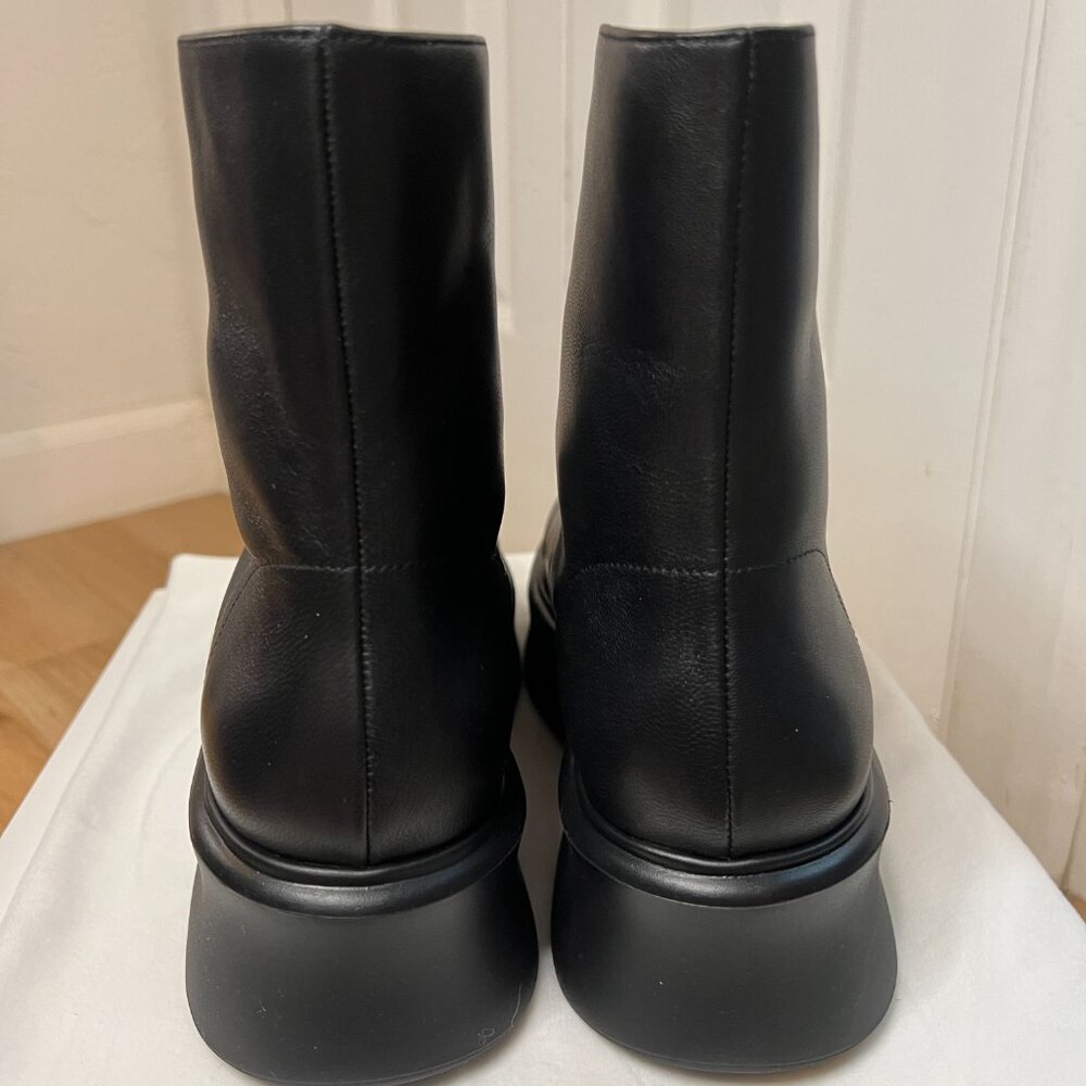 The Row Black Zipped Boot I in Leather - Picture 9 of 12